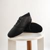 MSMAX Jazz Shoes for Women Black Leather Low-top Renaissance Sneakers 6 M US Women view 3