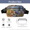 Eastern Bluebird Printed Fanny Pack Fanny Packs for Women Men,Crossbody Bag Large Chest Bag with Adjustable Strap for Outdoors Workout Traveling Casual Running view 2