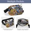 Eastern Bluebird Printed Fanny Pack Fanny Packs for Women Men,Crossbody Bag Large Chest Bag with Adjustable Strap for Outdoors Workout Traveling Casual Running view 3