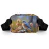 Eastern Bluebird Printed Fanny Pack Fanny Packs for Women Men,Crossbody Bag Large Chest Bag with Adjustable Strap for Outdoors Workout Traveling Casual Running view 4