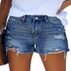 onlypuff Jean Shorts Women Navy Denim Shorts Cut Off High Waisted Summer Shorts Ripped L view 1