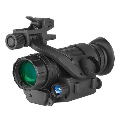 WGFXYBFY PVS-14 Helmet Mounted Night Vision Scope Infrared Night Vision Monocular for Adults 2X Magnification Can Be Used During The Day and at Night for Camping & Surveillance