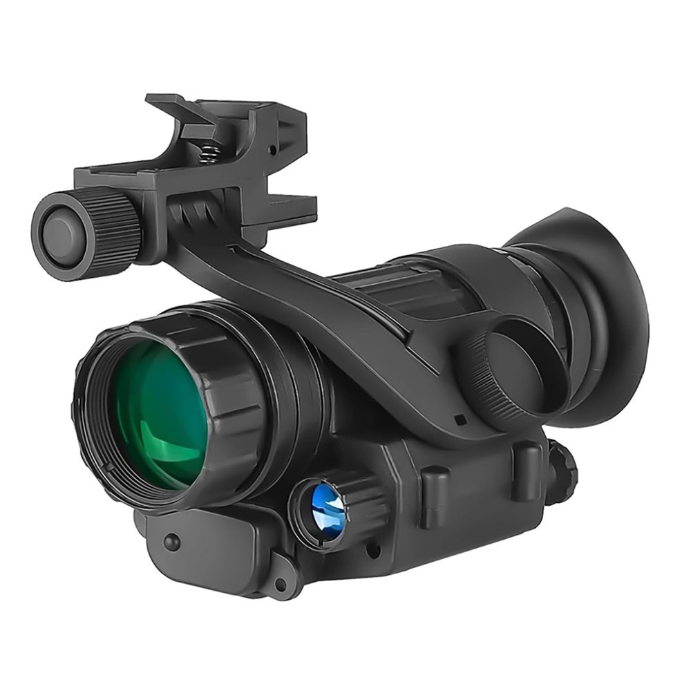 WGFXYBFY PVS-14 Helmet Mounted Night Vision Scope Infrared Night Vision Monocular for Adults 2X Magnification Can Be Used During The Day and at Night for Camping & Surveillance