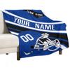 Custom College Football Blanket for Men Women Gifts Designed and Made in The USA Printed Team Name Number Soft Flannel Bed Throw Blankets Cooling Blanket 40"x30", 50"x40", 60"x50", 80" x60 view 3
