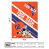 Custom College Football Blanket for Men Women Gifts Designed and Made in The USA Printed Team Name Number Soft Flannel Bed Throw Blankets Cooling Blanket 40"x30", 50"x40", 60"x50", 80" x60 view 2
