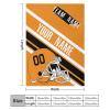 Custom College Football Blanket for Men Women Gifts Designed and Made in The USA Printed Team Name Number Soft Flannel Bed Throw Blankets Cooling Blanket 40"x30", 50"x40", 60"x50", 80" x60 view 2