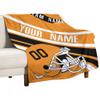 Custom College Football Blanket for Men Women Gifts Designed and Made in The USA Printed Team Name Number Soft Flannel Bed Throw Blankets Cooling Blanket 40"x30", 50"x40", 60"x50", 80" x60 view 3