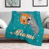Custom Football Blanket for Men Women Kids Designed and Made in The USA Printed Name Number Soft Flannel Bed Throw Blankets City Map Style Couch Blanket Fans Gifts 40"x30", 50"x40", 60"x50", 80" x60 view 4