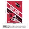 Custom College Football Blanket for Men Women Gifts Designed and Made in The USA Printed Team Name Number Soft Flannel Bed Throw Blankets Cooling Blanket 40"x30", 50"x40", 60"x50", 80" x60 view 2