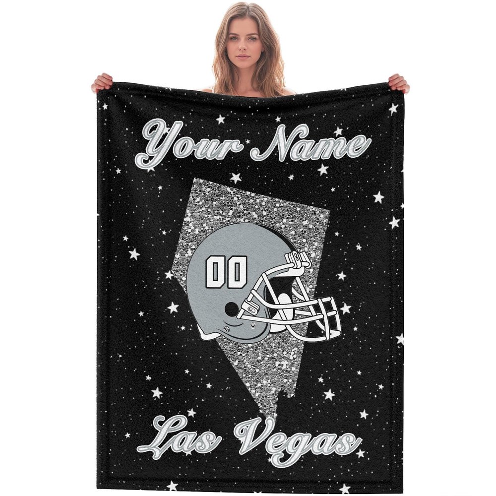 Custom Football Blanket for Men Women Kids Designed and Made in The USA Printed Name Number Soft Flannel Bed Throw Blankets City Map Style Couch Blanket Fans Gifts 40"x30", 50"x40", 60"x50", 80" x60