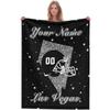 Custom Football Blanket for Men Women Kids Designed and Made in The USA Printed Name Number Soft Flannel Bed Throw Blankets City Map Style Couch Blanket Fans Gifts 40"x30", 50"x40", 60"x50", 80" x60 view 2