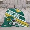 Custom College Football Blanket for Men Women Gifts Designed and Made in The USA Printed Team Name Number Soft Flannel Bed Throw Blankets Cooling Blanket 40"x30", 50"x40", 60"x50", 80" x60 view 4