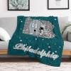 Custom Football Blanket for Men Women Kids Designed and Made in The USA Printed Name Number Soft Flannel Bed Throw Blankets City Map Style Couch Blanket Fans Gifts 40"x30", 50"x40", 60"x50", 80" x60 view 4