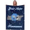 Custom Football Blanket for Men Women Kids Designed and Made in The USA Printed Name Number Soft Flannel Bed Throw Blankets City Map Style Couch Blanket Fans Gifts 40"x30", 50"x40", 60"x50", 80" x60 view 1