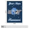 Custom Football Blanket for Men Women Kids Designed and Made in The USA Printed Name Number Soft Flannel Bed Throw Blankets City Map Style Couch Blanket Fans Gifts 40"x30", 50"x40", 60"x50", 80" x60 view 3