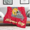 Custom Football Blanket for Men Women Kids Designed and Made in The USA Printed Name Number Soft Flannel Bed Throw Blankets City Map Style Couch Blanket Fans Gifts 40"x30", 50"x40", 60"x50", 80" x60 view 4