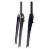 BSFHQS Road Bike Rigid Forks 700C Gravel Bike Front Forks 1-1/8Straight/1-1/2Tapered Tube Forks Disc Brake Carbon Fiber Hard Fork 9 * 100mm QR(Gloss Black,Straight) view 1