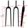 BSFHQS Road Bike Rigid Forks 700C Gravel Bike Front Forks 1-1/8Straight/1-1/2Tapered Tube Forks Disc Brake Carbon Fiber Hard Fork 9 * 100mm QR(Gloss Black,Straight) view 3