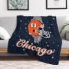 Custom Football Blanket for Men Women Kids Designed and Made in The USA Printed Name Number Soft Flannel Bed Throw Blankets City Map Style Couch Blanket Fans Gifts 40"x30", 50"x40", 60"x50", 80" x60 view 4