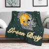 Custom Football Blanket for Men Women Kids Designed and Made in The USA Printed Name Number Soft Flannel Bed Throw Blankets City Map Style Couch Blanket Fans Gifts 40"x30", 50"x40", 60"x50", 80" x60 view 4