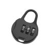 3 Dial Digit Mini Combination Code Lock Zinc Alloy Diary Protector Travel Luggage Suitcase Password Padlock Locker Case Lock 1Pcs(Black) view 1