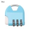 3 Digit Dial Password Lock Mini Travel Luggage Suitcase Padlock Locker Case Code Lock Diary Protector Security Tool 1Pcs(Blue) view 2