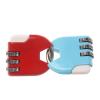 3 Digit Dial Password Lock Mini Travel Luggage Suitcase Padlock Locker Case Code Lock Diary Protector Security Tool 1Pcs(Blue) view 3