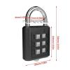 6 Digit Button Password Lock Portable Backpack Zipper Lock Travel Luggage Padlock Dormitory Cabinet Door Lock 1Pcs(Yellow) view 3