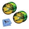 Bowlerstore Products EPCO Duckpin Bowling Balls - Marbleized Glow - Yellow & Black (4 7/8 inch - 3lbs 8oz) 2 Balls