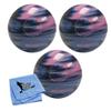 Bowlerstore Products EPCO Duckpin Bowling Balls - Marbleized - Navy, Light Blue & Pink (4 7/8 inch- 3lbs. 12 oz.) 3 Balls