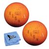 Bowlerstore Products EPCO Duckpin Bowling Balls- Neon Speckled - Orange 4 7/8 inch- 3lbs. 12 oz. 2 Balls view 1