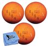 Bowlerstore Products EPCO Duckpin Bowling Balls - Neon Speckled - Orange (5 inch- 3lbs. 10 oz.) - 3 Balls