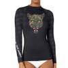 DEHAHA Women's Leopard Rash Guard Athletic Running Shirts, Long Sleeve Medium view 1