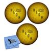 Bowlerstore Products EPCO Duckpin Bowling Balls - Neon Speckled - Yellow (4 3/4 inch- 3lbs. 6 oz.) 3 Balls view 1