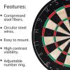 18 Inch Premium Sisal Dartboard Set with 6 x 18g Darts and Hanger,Professional Dartboard Sets for Home view 4