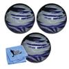 Bowlerstore Products EPCO Duckpin Bowling Balls - Marbleized - Purple, Grey & White (4 3/4 inch- 3lbs. 8 oz.) 3 Balls