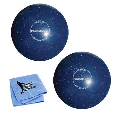 Bowlerstore Products EPCO Duckpin Bowling Balls- Speckled House Ball - Blue (5 inch- 3lbs. 12 oz.) 2 Balls