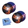 Bowlerstore Products EPCO Duckpin Bowling Balls- Marbleized Glow - Red & Black (4 7/8 inch - 3lbs 8oz) 2 Balls