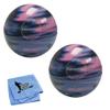 Bowlerstore Products EPCO Duckpin Bowling Balls- Marbleized - Navy, Light Blue & Pink 4 7/8 inch- 3lbs. 12 oz. 2 Balls view 1
