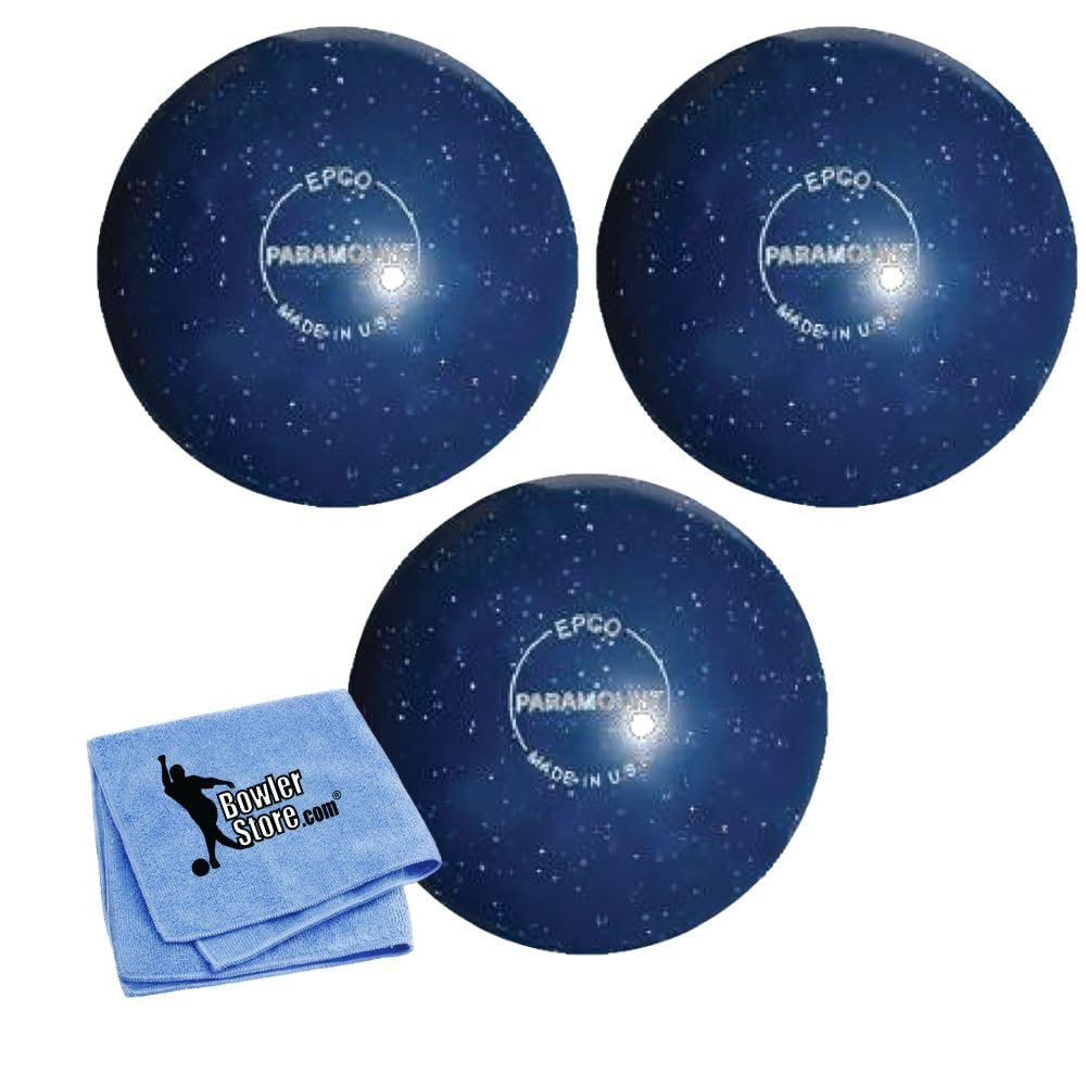 Bowlerstore Products EPCO Duckpin Bowling Balls - Speckled House Ball - Blue (5 inch- 3lbs. 8 oz.) 3 Balls