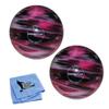 Bowlerstore Products EPCO Duckpin Bowling Balls- Marbleized - Magenta, Black & White (4 3/4 inch- 3lbs. 8 oz.) 2 Balls