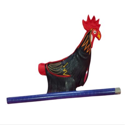 Leather Dummy with Stick for Roosters Training, Mona de Cuero para Entrenar Gallos Finos