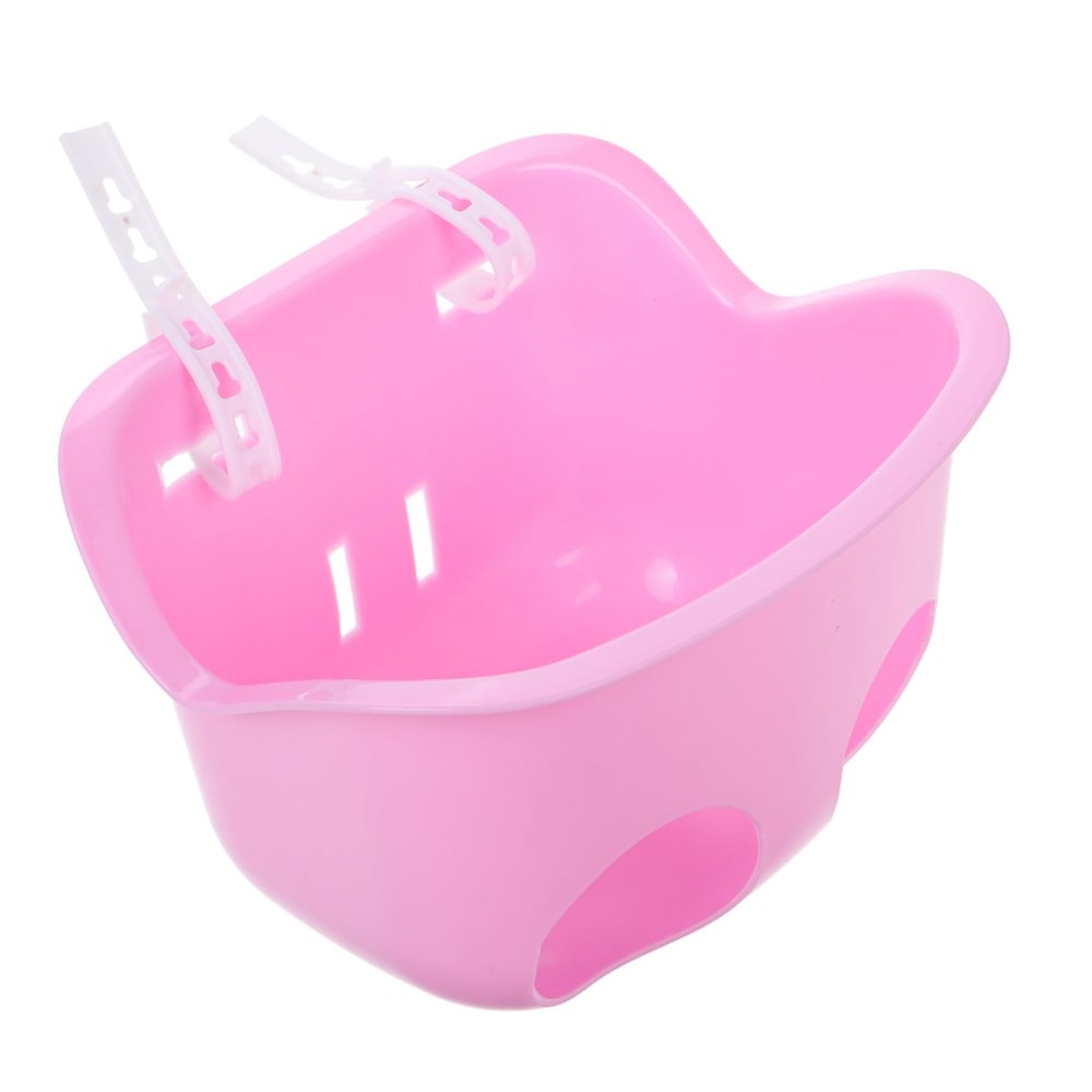 balacoo Girls Bike Basket Front Handlebar Basket for Boys and Girls Fits Bicycles Scooters Tricycles Balance Bikes Pink Doll Carrier for