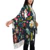 YQxwJL Women's Nutcracker Ballet Xmas Dance print Winter Scarf for Women Scarf for Women Winter Pashmina-Shawl Wraps Wedding Scarf view 3
