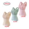 3PC Thermal Underwear Bra Women, Plus Velvet Thick Sexy Lace Seamless Bras Vest with Chest Pads, Winter Warm Bottoming Tops view 2