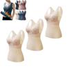 3PC Thermal Underwear Bra Women, Plus Velvet Thick Sexy Lace Seamless Bras Vest with Chest Pads, Winter Warm Bottoming Tops view 1