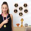 BiJun Medal Hanger Display Case, Medal Holder Wall Mount Shadow Box for Medals Race Medal Display of Sports Medals Track & Field Military Spartan Races Running Marathons view 4