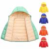 Toddler Boys Girls Winter Coat Fleece Lined Puffer Jacket Kids Lightweight Packable Down Jacket (Yellow, 5-6 Years) view 4