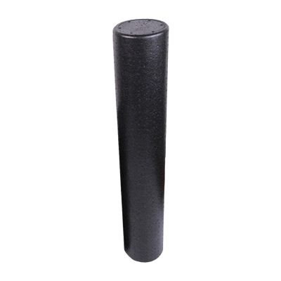NineFit Basics High Density Round Foam Roller Balance Portable Yoga Column Equipment for Home Gym Fitness Indoor Sports, Black, 15cmx90cm