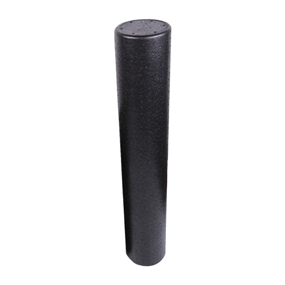 NineFit Basics High Density Round Foam Roller Balance Portable Yoga Column Equipment for Home Gym Fitness Indoor Sports, Black, 15cmx90cm